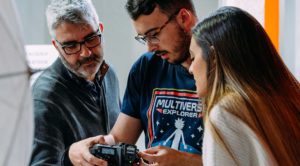 Práctica durante el curso avanzado de fotografía